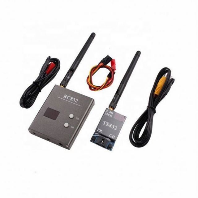 FPV 5.8G 600MW 32CH AV Video &Audio Wireless Transmitter &Receiver TS832+RC832