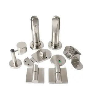 Zubehör für Toiletten kabinen Zubehör Set WC-Trennwand Hardware Technischer Online-Support 12-18mm IK-H006 CN;GUA PSS SSS Schwarz