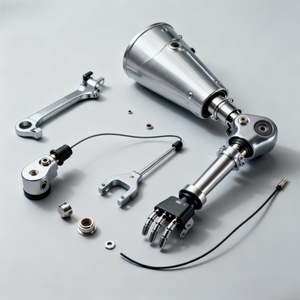 Pièces de robot usinées par CNC et composants de robot, qualité OEM, fabrication en usine, matériaux ABS/POM/PC, tolérance 0,01-0,005 mm - Product Image 1