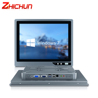 Tablette PC industrielle tout-en-un avec écran tactile capacitif résistif intégré de 13,3 pouces, port USB frontal, panneau PC moniteur