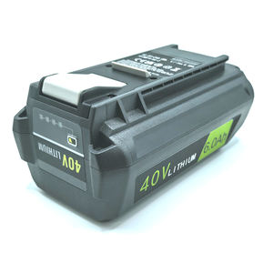 Souffleur de feuilles, de neige et de poussière sans fil, outils électriques de remplacement pour <span class=keywords><strong>tondeuse</strong></span> à gazon, batterie rechargeable <span class=keywords><strong>40V</strong></span> 4Ah 240W Op4060 pour <span class=keywords><strong>Ryobi</strong></span> - Product Image 1