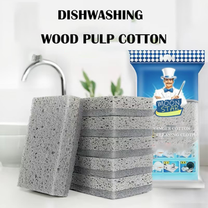 Chiffon multifonctionnel en microfibres 6 pièces double face pour le lavage de la vaisselle Pâte de bois <span class=keywords><strong>Coton</strong></span> <span class=keywords><strong>Eponge</strong></span> de nettoyage Brosse à pot Cuisine - Product Image 2