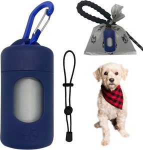 HuamaohengchunDog Poop Bag Dispenser for Leash with <b>Snap</b> <b>Clip</b>, Skin-friendly Texture Waste Bag Holder for Dog Walks and Cats - Product Image 4