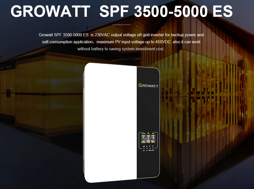 Growatt 5000ES SPF 5000 ES inverter off grid 3500w 5000w