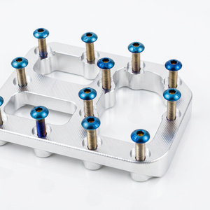 Vis à tête ronde hexagonale M4 x 16 mm bleues brûlées – Clous de remplacement pour repose-pieds de moto (couleur titane) - Product Image 5