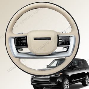Volante deportivo de cuero blanco para Land Range Rover <span class=keywords><strong>Velar</strong></span> P300e PHEV <span class=keywords><strong>Velar</strong></span> SVAutobiography L560 <span class=keywords><strong>SV</strong></span> 2020 a ahora - Product Image 1