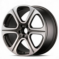 Jantes GW en stock 19x8 pouces 5x112 ET43 Gunmetal avec face usinée 6 branches pour voitures particulières Mercedes CLA GLC GLE GLB ML