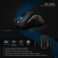 Souris de jeu pour ordinateur portable ergonomique neuve Mini Zelotes Bloody Glowing Ratones 12000 DPI avec boutons latéraux