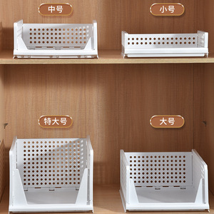 Plastic Storage Basket Drawer Style Tiered Foldable Office Organizer Rectangle Easy To Clean Standing Type - Product Image 2