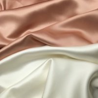 Kain Sutra Mulberry Charmeuse 10-40 Momme Lebar 114-280 cm, Sutra Alami Bersertifikasi OEKO-TEX100 untuk Pakaian Tidur & Gaun