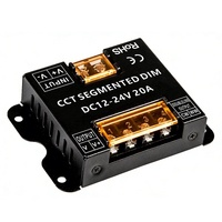 Variateur LED RF DC12-24V Série Tactile avec Télécommande Sans Fil, Contrôleur de Gradation, Boîtier en Acier, Variateur PWM pour Bande LED Monocouleur