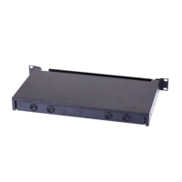 Panel Patch Fiber Optik 19'' 1U Tipe Drawer 12 Core SC LC, Kotak Enklosur Rak Distribusi Optik ODF untuk FTTH