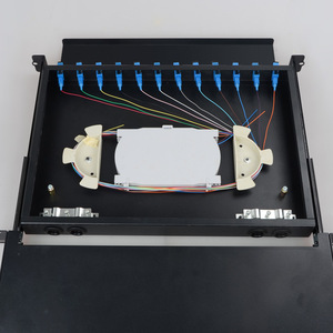 1U 19 ''quang <span class=keywords><strong>SC</strong></span> <span class=keywords><strong>LC</strong></span> SM fopp sợi quang thiết bị đầu cuối hộp 12 cổng trượt loại Rack mount Patch Panel cho FTTH POE 4 gam mạng - Product Image 4