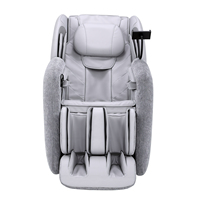 Chaise de massage Shiatsu 4D de luxe en cuir PU de haute qualité, modèle électrique réglable, avec rail extra long pour un usage domestique