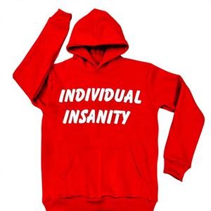 เสื้อฮู้ดแบบสวม Unisex พิมพ์ลายนูน 3 มิติ ผ้าฝ้าย 100% สำหรับฤดูหนาว ไซส์ใหญ่ บุซับในสำหรับผู้ชาย ดีไซน์เรียบง่าย โลโก้ถัก ผ้าฟลีซ - Product Image 1