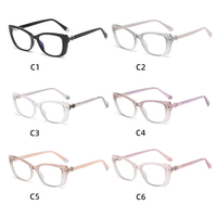 Lunettes photochromiques œil de chat, anti-lumière bleue, monture de lunettes de haute qualité, lunettes de soleil optiques de luxe UV400 pour femmes