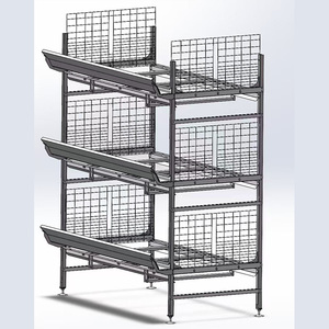 Jaula Industrial Tipo H de 4 Niveles y 4 Puertas para Baterías de Batería, 128 Aves, 1880x1100x2300mm, Equipo para Gallineros Sin Óxido Durante 7 Años - Product Image 4