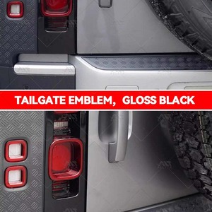 Per scritta anteriore posteriore emblema distintivo Gloss nero per Land Rover Defender 110 90 accessori - Product Image 4