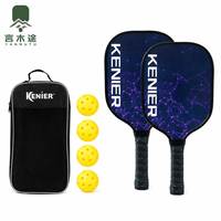 Ensemble de raquettes de pickleball en fibre de carbone pour l'extérieur – Vente chaude en gros directement de l'usine