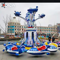Manèges de jeu de carnaval, équipement de parc d'attractions, avion autocontrôlé attrayant, extérieur, fibre de verre, métal
