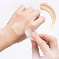 Éponge de maquillage professionnelle en gel de silice en forme de dessin animé, applicateur en silicone, blender, éponge en silicone en forme de goutte d'eau pour la beauté