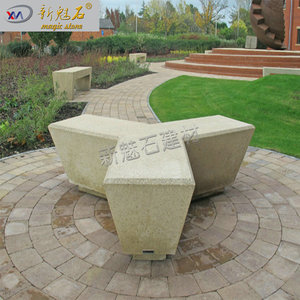 Nuevo Banco de Hormigón GRC Magic Stone para Exteriores, 3 cm de Grosor, Tamaño Personalizado para Parques y Lugares Turísticos - Product Image 2