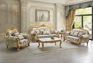 Sofá Chesterfield de Madera Maciza Hecho a Mano con Respaldo Acolchado, Tapicería de Terciopelo, Brazos Enrollados, Tres Plazas, Mueble para Sala de Estar - Product Image 6