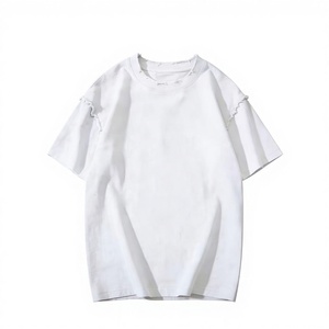 Camiseta de Lujo para Hombre, 100% Algodón, Cuello Redondo, Manga Corta, Hombros Caídos, Personalizable con Logotipo Bordado - Product Image 1