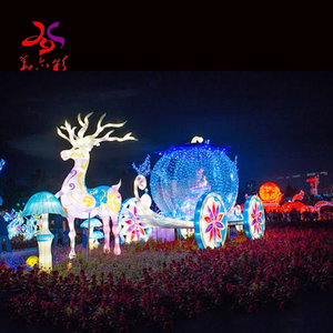 Decoración al aire libre personalizada, luces de modelado iluminadas en 3D, <span class=keywords><strong>Reno</strong></span> con trineo, motivo de Navidad, gran oferta - Product Image 6