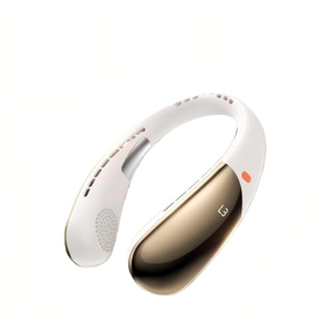 Ventilateur de cou électrique rechargeable par USB, à piles, avec commande tactile, faible bruit, pliable, portable, pour l'extérieur/l'intérieur, usage domestique - Product Image 1