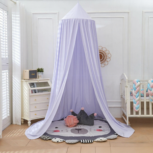 <span class=keywords><strong>Moustiquaire</strong></span> de lit ronde pliable de haute qualité avec <span class=keywords><strong>kit</strong></span> de suspension complet pour enfants, usage domestique, en polyester/coton imprimé - Product Image 5