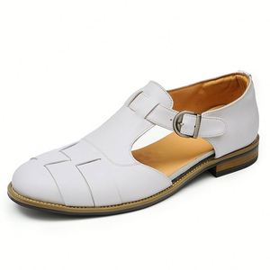 Nuevos Zapatos de Cuero para Hombre, Casuales de Negocios, Formales con Cordones, Punta en Pico, Modernos y a la Moda - Product Image 4