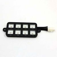 Boîtier de commutation LED 8 voies 12V DC pour voiture, avec panneau de montage, faisceau de câblage et étiquette adhésive