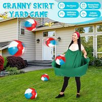 Jeu de plein air amusant 'Granny Pants' pour la famille, accessoire de jeu interactif parent-enfant, pour fêtes à domicile, jardin et cour, jeu de lancer récréatif, ensemble de ballons
