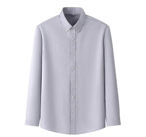 Camisa de Textil <span class=keywords><strong>Oxford</strong></span> Lavada 100% Algodón, Última Moda 2025, para <span class=keywords><strong>Hombre</strong></span>, Casual, de Negocios, Blanca - Product Image 5