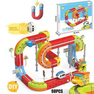 ชุดของเล่นรถไฟความเร็วสูงแบบแขวนลอย 3 มิติ JXD Kids DIY - ของเล่นประกอบรางรถไฟเพื่อการศึกษาสำหรับเด็ก - Product Image 1