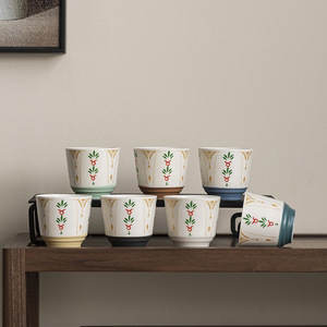 Taza de Cerámica de 150 ml de Arabia Saudita, Taza de Espresso Hecha a Mano, Taza de Café Retro - Product Image 1