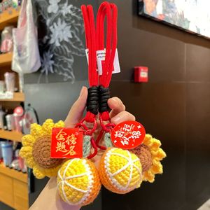 Porte-clés en peluche au crochet Tournesol gagnant l'<span class=keywords><strong>Examen</strong></span> d'entrée au lycée et à l'université, Pendentif pour sac d'étudiant, Cadeau de remise de diplôme - Product Image 5