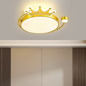All-Copper Minimalist Modern Crown <b>LED</b> Ceiling <b>Light</b> Luxury Nordic Ultra-Thin Lighting Fixture <b>for</b> Bedroom Grand <b>Room</b> Balcony - Product Image 4