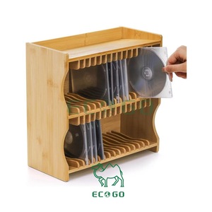 Tre CD chủ Rack tre CD giá tổ chức với chân cao su DVD hiển thị kệ cho các trường hợp phim, dvd, Băng Cassette - Product Image 5