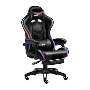 <span class=keywords><strong>Silla</strong></span> Gaming de Cuero PU de Nuevo Estilo Venta al Por Mayor de Fábrica <span class=keywords><strong>Silla</strong></span> Gamer Reclinable con Barra de Luz LED <span class=keywords><strong>Silla</strong></span> de Carreras RGB - Product Image 1