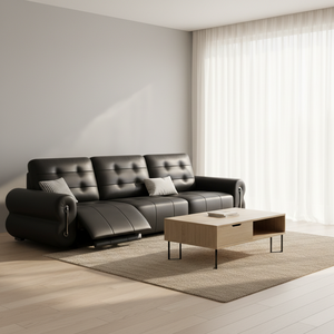 Boloni 2025สินค้าใหม่วัสดุหนังสไตล์มินิมอลชุดโซฟาแบ่งส่วนรูปตัว L สำหรับห้องนั่งเล่นโรงแรมโรงพยาบาล - Product Image 1