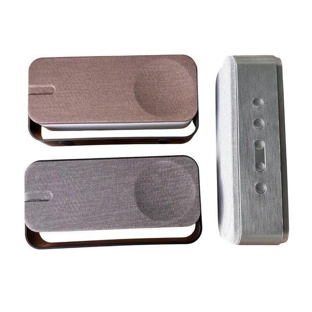 Rechargeable Portable Speaker with Colorful Light Show Fabric Speaker for Home Party