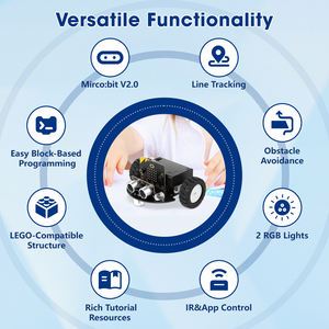 ACEBOTT Nouveau <span class=keywords><strong>kit</strong></span> de démarrage de voiture robot microbit jouet de programmation éducative <span class=keywords><strong>mini</strong></span> <span class=keywords><strong>kit</strong></span> avancé 2WD pour adulte - Product Image 2