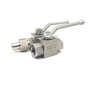 Vanne à boisseau sphérique manuelle à 2 voies en acier inoxydable forgé au titane DN15 40Mpa, raccordement NPT, pour eau haute température, OEM - Product Image 3