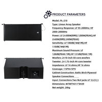 Système de sonorisation passif professionnel DBK à gamme complète avec enceintes line array métalliques et équipement audio pour églises