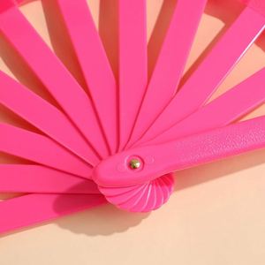 13INCH White <b>Large</b> Clack Custom Festival Hand Folding <b>Fan</b> With Logo - Product Image 4
