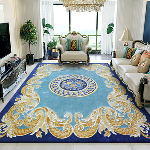 Thảm Victoria Truyền Thống Sang Trọng Làm Bằng Tay Châu Âu Màu Be Và Đỏ Cho Phòng Khách - Product Image 6