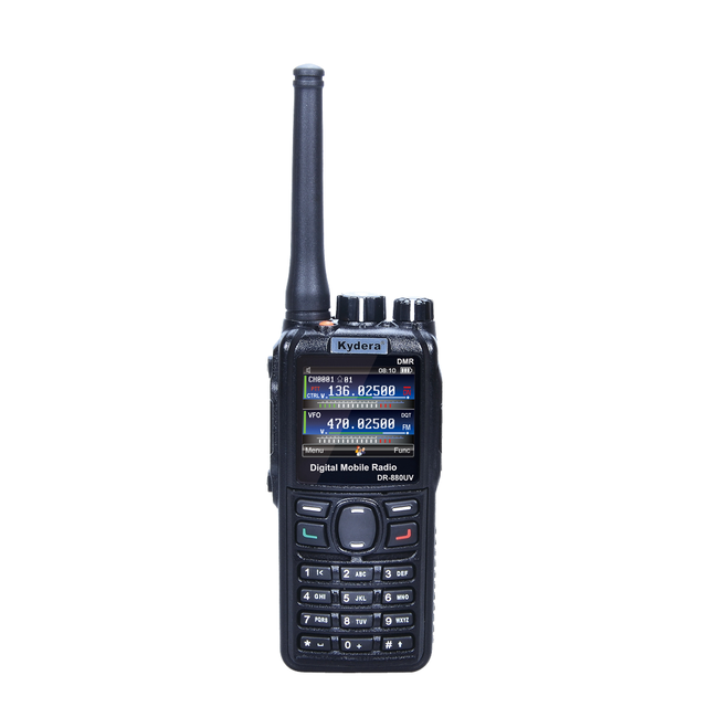 For New Handheld DMR Radio DR-880UV Dual Band AES256 Encryption GPS/APRS 5W Output Power IP54 Waterproof 5-10KM Range CE/FCC