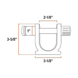 איכות גבוהה גלגל 5 מנעול נגרר עם 2 אינץ 'מלך סיכה RV טריון - Product Image 5